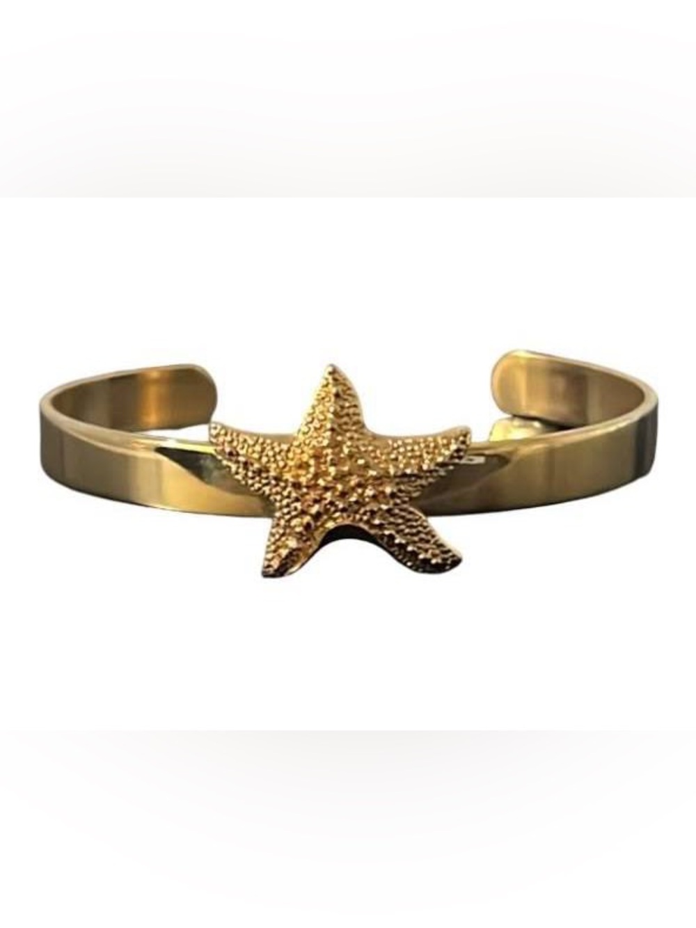 Sarah Coventry Gold Starfish Cuff Bracelet
